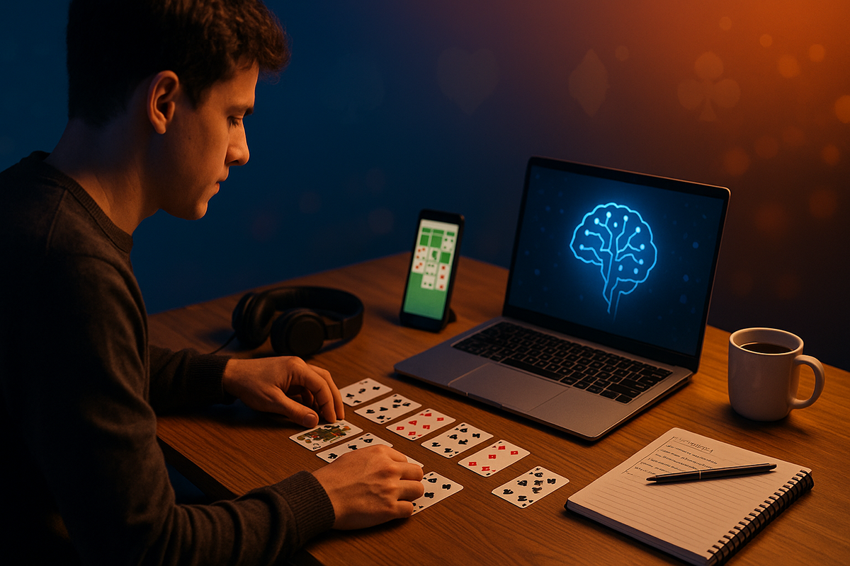 hvordan spille kortspill uten motstandere